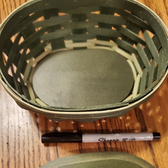 Green Shamrock St. Patrick's Longenberger Basket - Picture 4 of 5